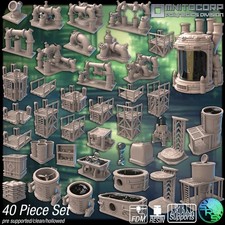 Chemieanlage Gelände - 3D