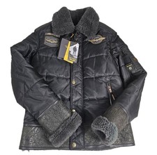 PME Legend Skygoose 3.0 PLJ2309705-9106 Teil Lederjacke Leather Jacket  Gr. M