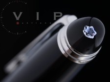 MONTBLANC MEISTERSTÜCK 145 CLASSIQUE DIAMOND PLATINUM FÜLLER FOUNTAIN PEN 105978