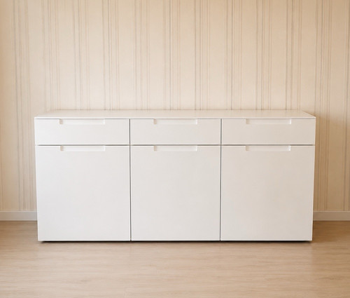 Sideboard weiß 180x65x42 - weiß,