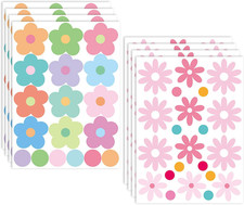 Fahrrad Blumen Aufkleber Set