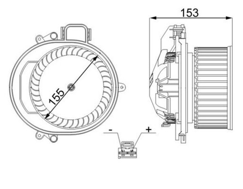 Mahle innenraumgebläse 257 - mahle, ab