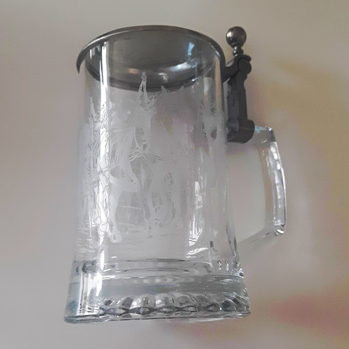 Bierkrug aus glas 500 - bierkrug,