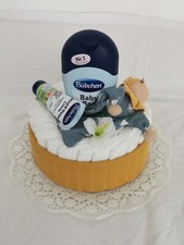  Baby-Geschenkset, PAMPERS Windeltorte mit Babyschmusetuch♥ (32-tlg.) 