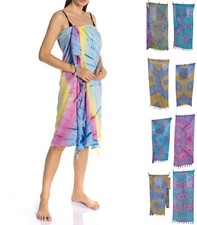 Von Hand gefertigte Batik Pareo Sarong BOHO Mandala Wandbehang Schal Strandtuch