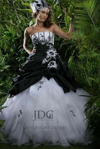 Duchesse geraffte schwarz - geraffte,