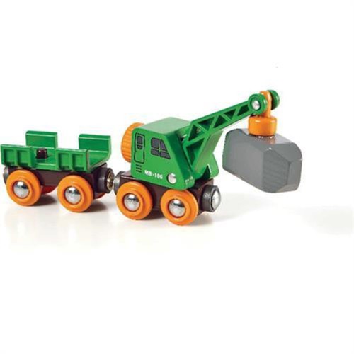Brio 33698 grüner kranwagen - grüner,