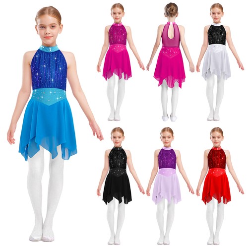 Mädchen eiskunstlaufkleid - mädchen,