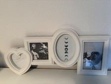 Kunststoff Fotorahmen/Bilderrahmen für 4 Fotos/Bilder