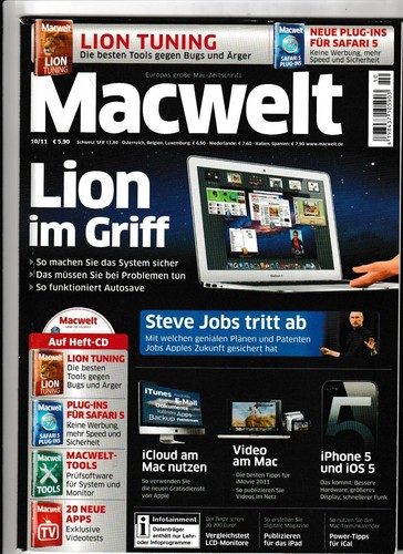 Macwelt 2011 mit cd - 10,