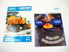 2 Prospekte Schmidt SST Silo Streuautomaten Unimog Anbaugeräte