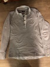 Damen L Argentina Polo Pullover Gr. S-M Grau