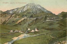 AK - Stuben am Arlberg - Flexenstrasse - Alpenpanorama