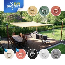 sunprotect ☼ Sonnensegel △ Dreieck 90° Quadrat Rechteck Sonnenschutz Beschattung