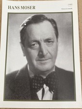 Hans Moser Autogrammkarte