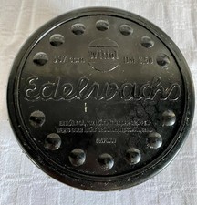 DDR große Bakelit Leerdose 50er Jahre WITTOL Edelwachs - EVP: 2,50 DM Ø 13 cm