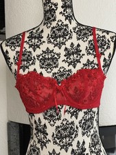 Sexy Bügel-BH von Nuance in 80a / 36a rot transparent durchsichtig wie neu