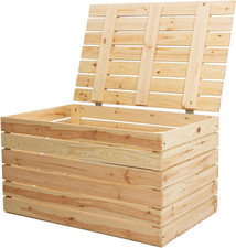 Große helle holztruhe - helle,