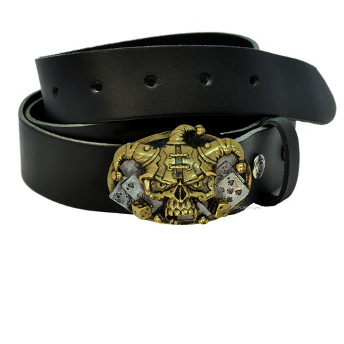 Gothic skull buckle harlekin - buckle,