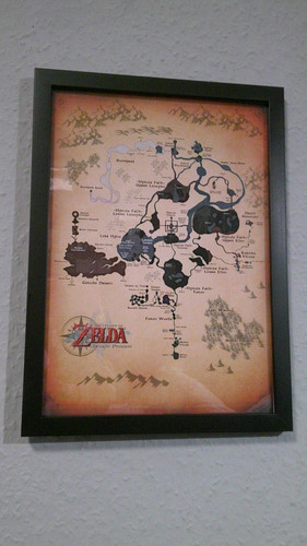 Zelda karte print poster - zelda,