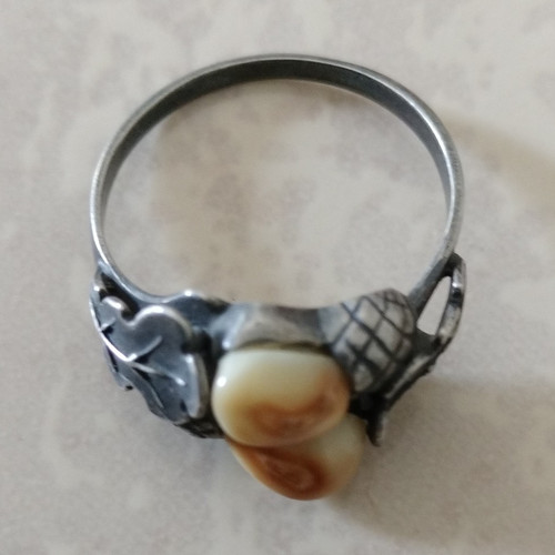 835 silberring jagdschmuck - 835,