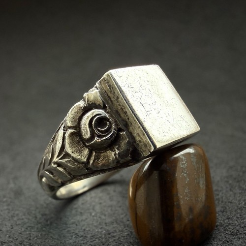 Jugendstil monogramm ring 835 - jugendstil,