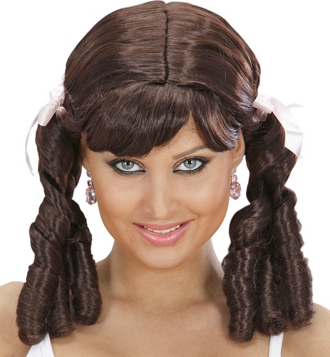 Braune lolita perücke - braune,