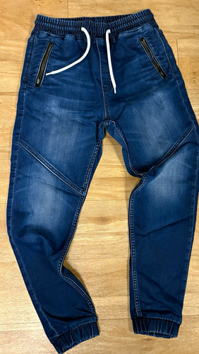 Denim jogger jeans blau - h&m,