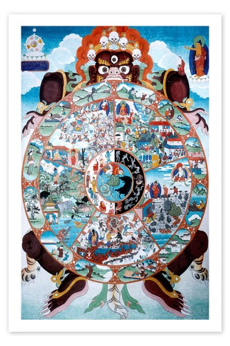 Poster das lebensrad tibet - das, lebensrad,