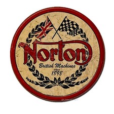 Schild Norton Biker Motorrad