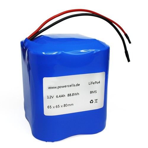 12v 4ah lifepo4 akku - 6,4ah, lithium