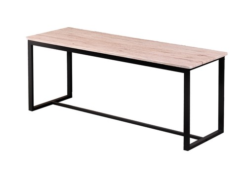 Holz sitzbank mit metall - sitzbank,