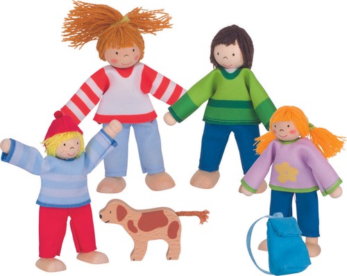Biegepuppen camping familie - biegepuppen, camping-familie