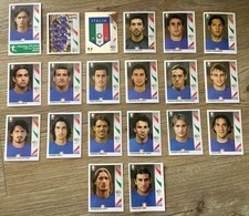Panini WM 2002 + WM 2006 + WM 2010 Team Italien 57 Sticker ungeklebt