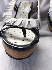 lola ramona zehentrenner Größe 39 schwarz/weiß 