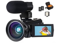 camcorder ACTITOP 4k Ultra HD Camcorder 48 MP 16x Digital Zoom 3.0" IPS LCD