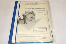 Betriebsanleitung - Innenschleifmaschine Schleifmaschine - JUNG - D7 - 1964