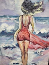 Ölbild Frau Farbe AktGemälde Modern Art Alexander Diener Natur  Unikat Wandbild 