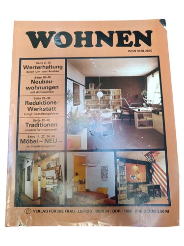 Wohnen zeitschrift ddr 1986 - ddr,