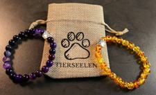 2 er SET - Naturstein  Armband