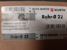 Würth Kälterohrschellen 22mm Klima Sanitär Rohrschelle 