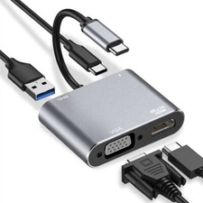 HUB USB-C ADAPTER HDMI 4k VGA