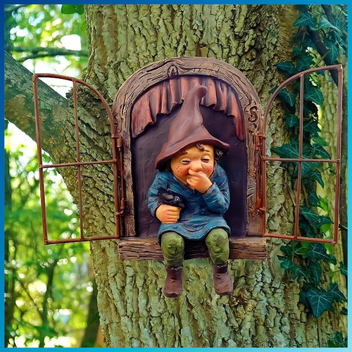 Gartenstatue zwerg harz deko - harz,