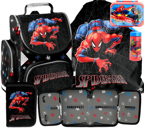 Spiderman schulranzen set 5in1 - set,