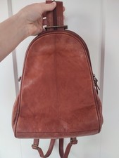 Vintage Leder Rucksack Braun