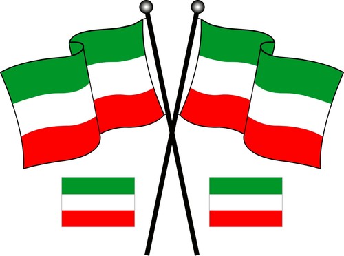 Aufkleber italien flaggen - italien,