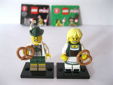 Lego Figure Serie 8 ( 8833 ) Guy Bayer + 11  ( 71002 ) Bayerin Brezel Girl