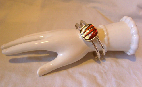 Armreif 925 silber 70er jahre - armreif,