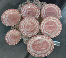 E.I.T. Englisches Geschirr für 6 Personen. Keramik. Rot Neuwertig