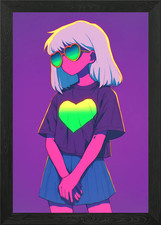 Anime Mädchen mit Herz